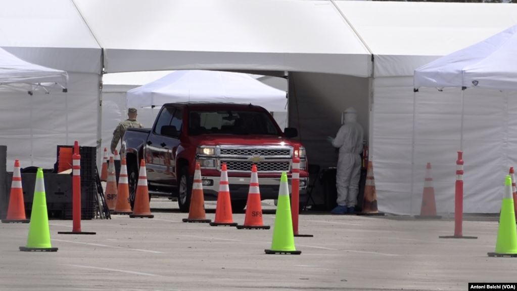 Guardia Nacional despliega más centros de prueba de coronavirus en Florida