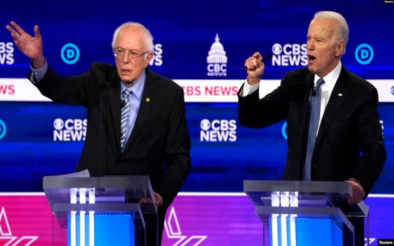 Bernie Sanders y Joe Biden