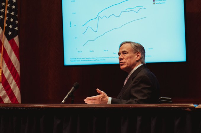 Gobernador de Texas anunciará estrategia para reabrir negocios