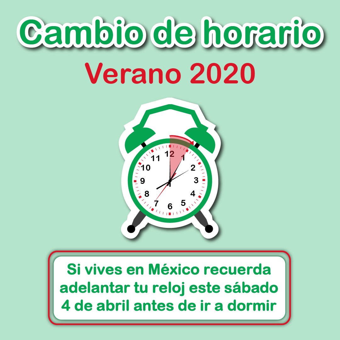 Postal cambio de horario México