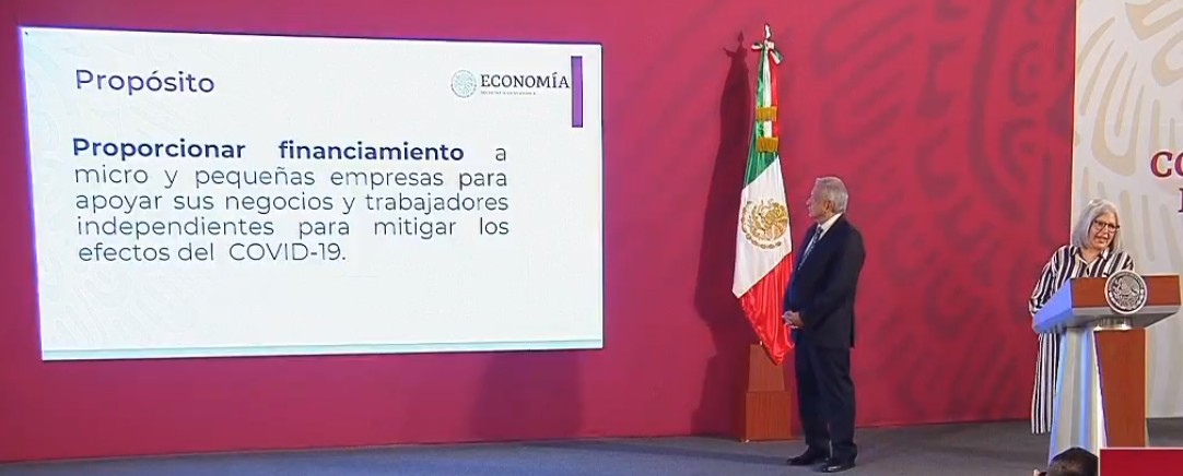 Presenta Gobierno de México “créditos a la palabra” para un millón de microempresas