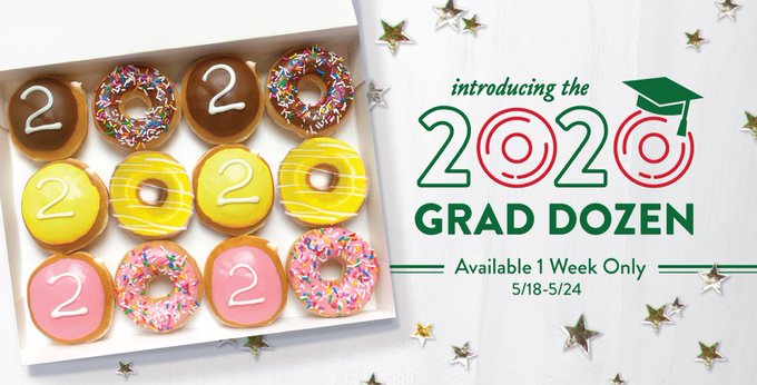 Krispy Kreme regalará donas a graduados vestidos con togas y birretes