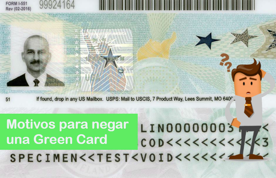 USCIS Green Card motivos para negarla