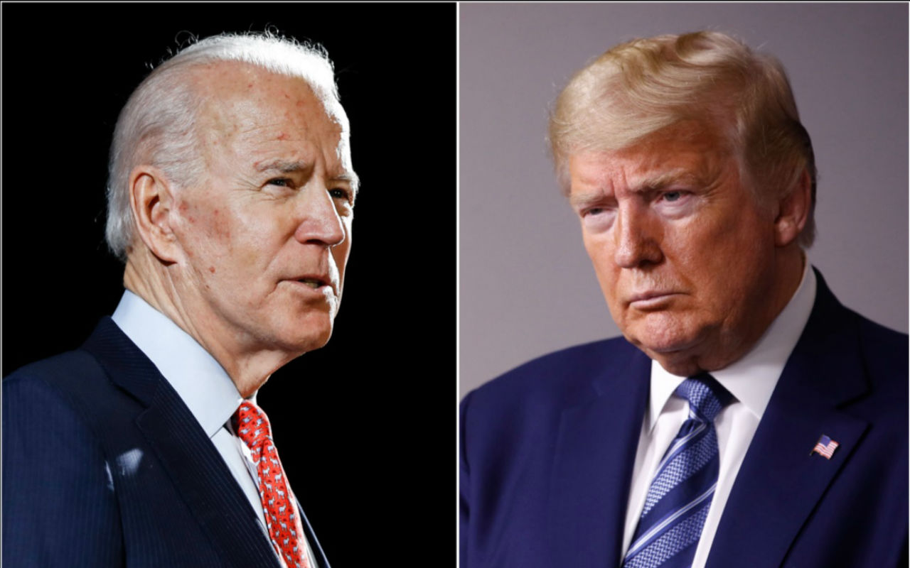 Trump pierde en las encuestas ante a su rival Joe Biden