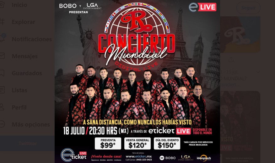 Banda El Recodo ofrecerá concierto virtual el próximo 18 de julio