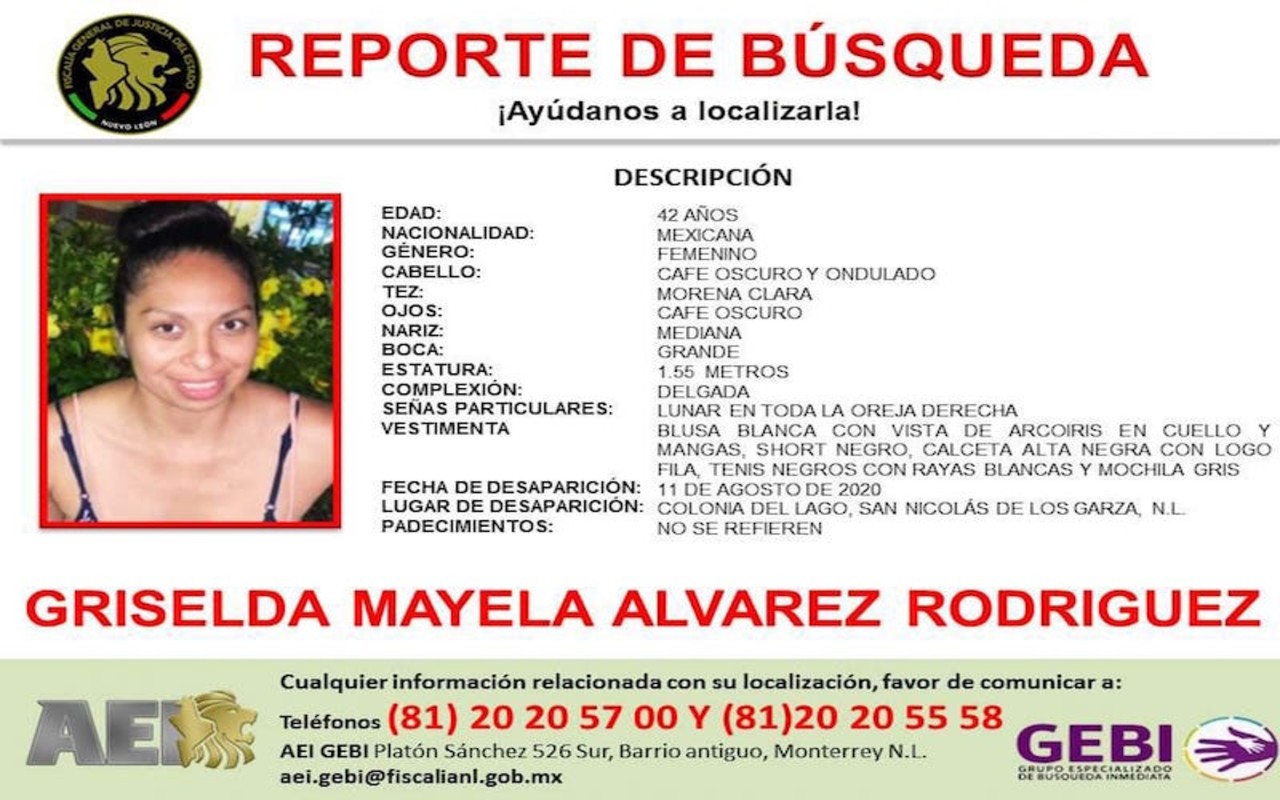 Ayúdanos a encontrar a Mayela Álvarez, académica del Conacyt
