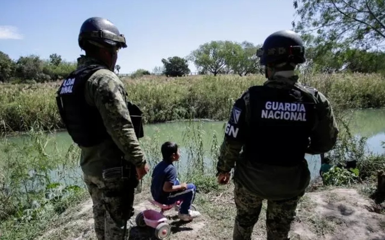 La Guardia Nacional resguarda los pasos fronterizos al sur y al norte de México. | Foto: Reuters.