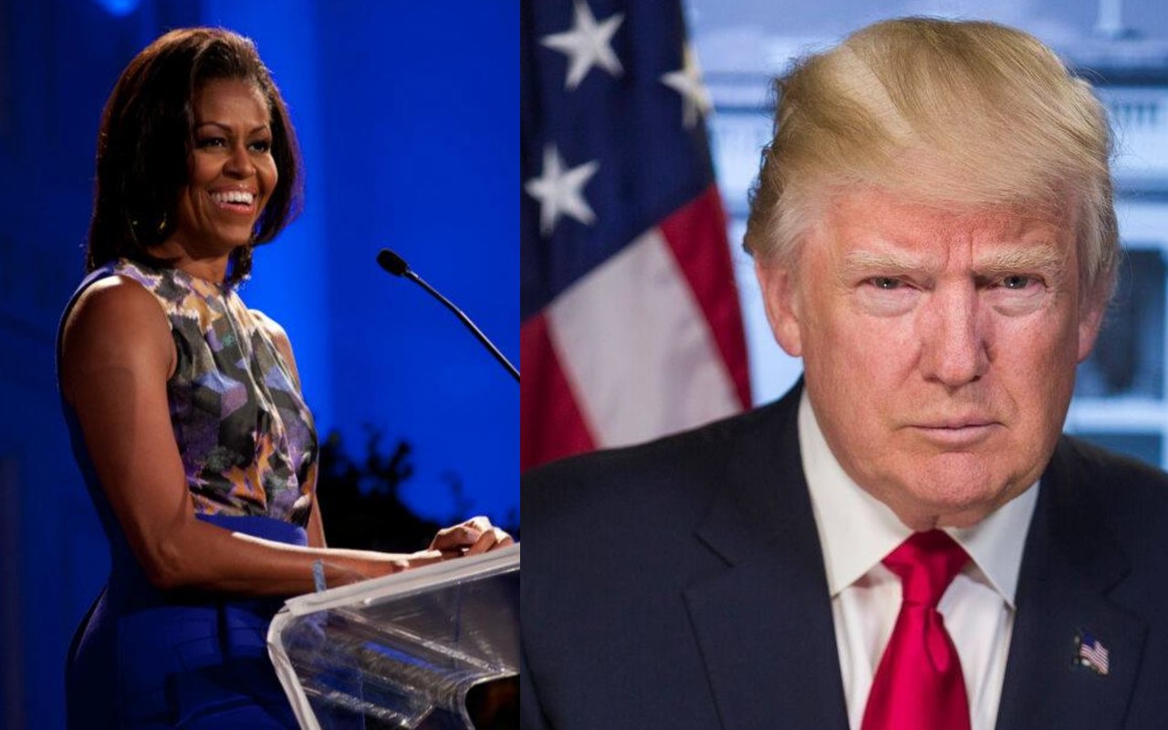Trump responde a los ataques de Michelle Obama