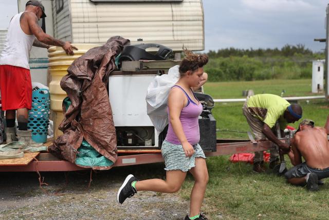 Habitantes de Luisiana se preparan para la llegada del huracán Laura. Foto: AFP