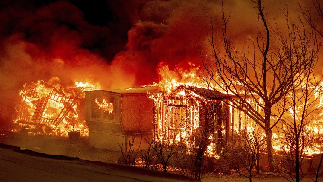 Miles de personas en California han perdido sus hogares a causa del fuego. Foto: AP.