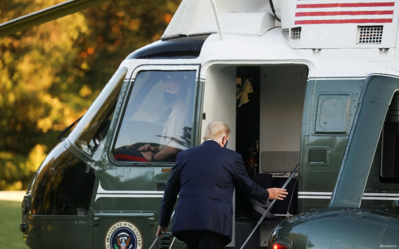 Donald Trump Reuters abandonará el hospital este día VOA