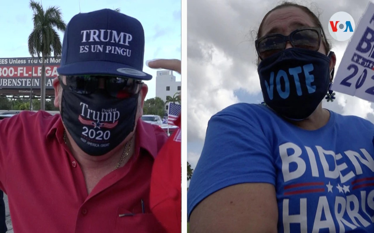Latinos divididos ante regreso de Trump a su campaña en Florida