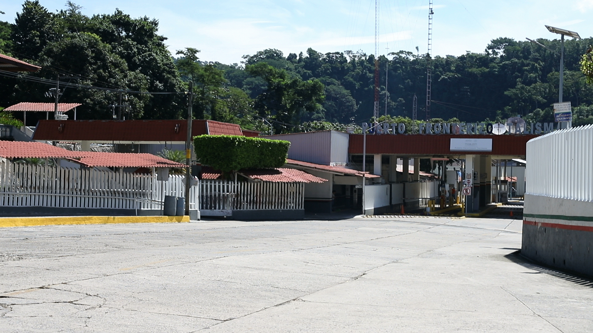 Talismán luce en completa calma desde el cierre de las fronteras decretado por Guatemala y México.