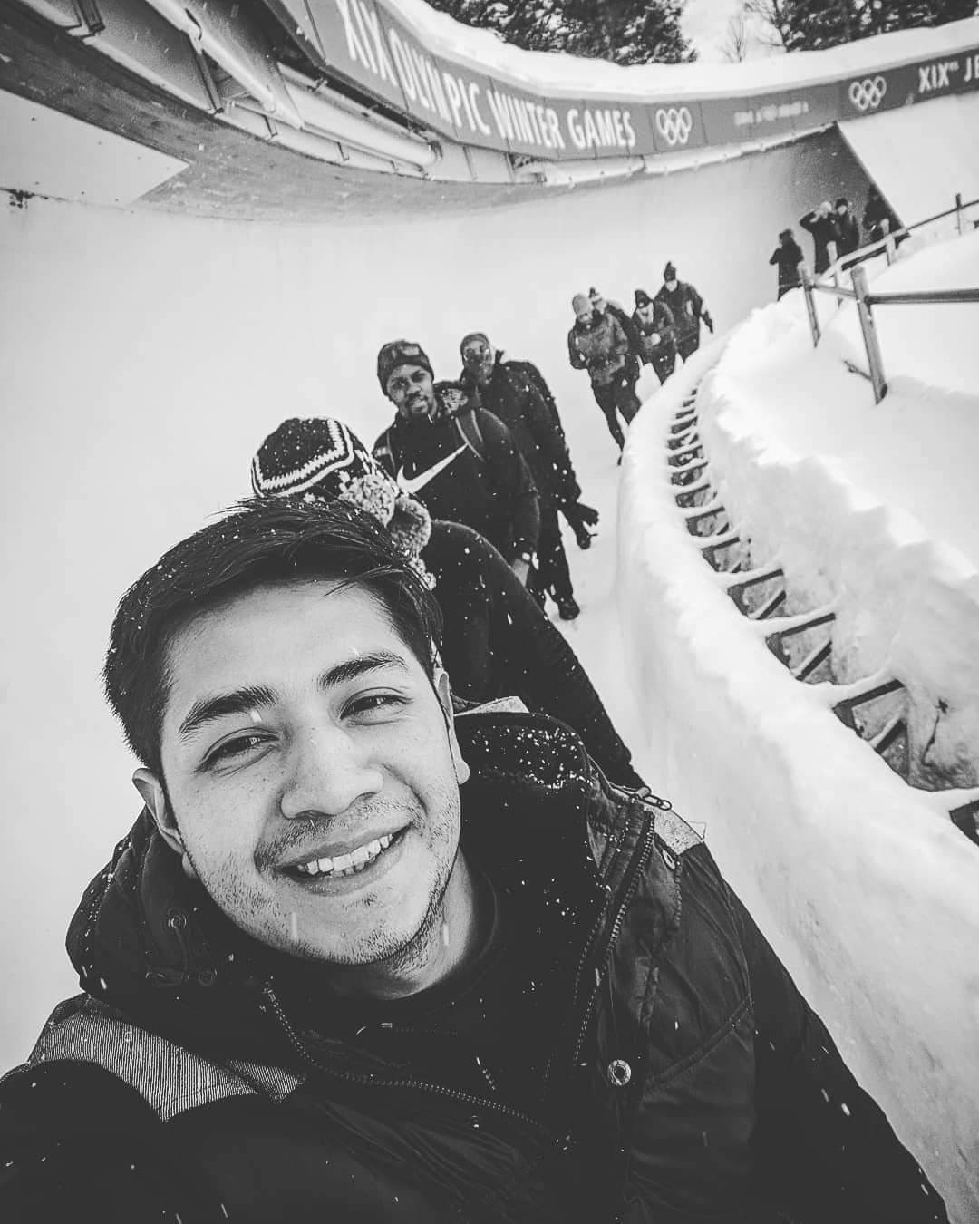 Deyvid Morales en la pista de entrenamiento de Park City, Utah. | Foto: Cortesía.