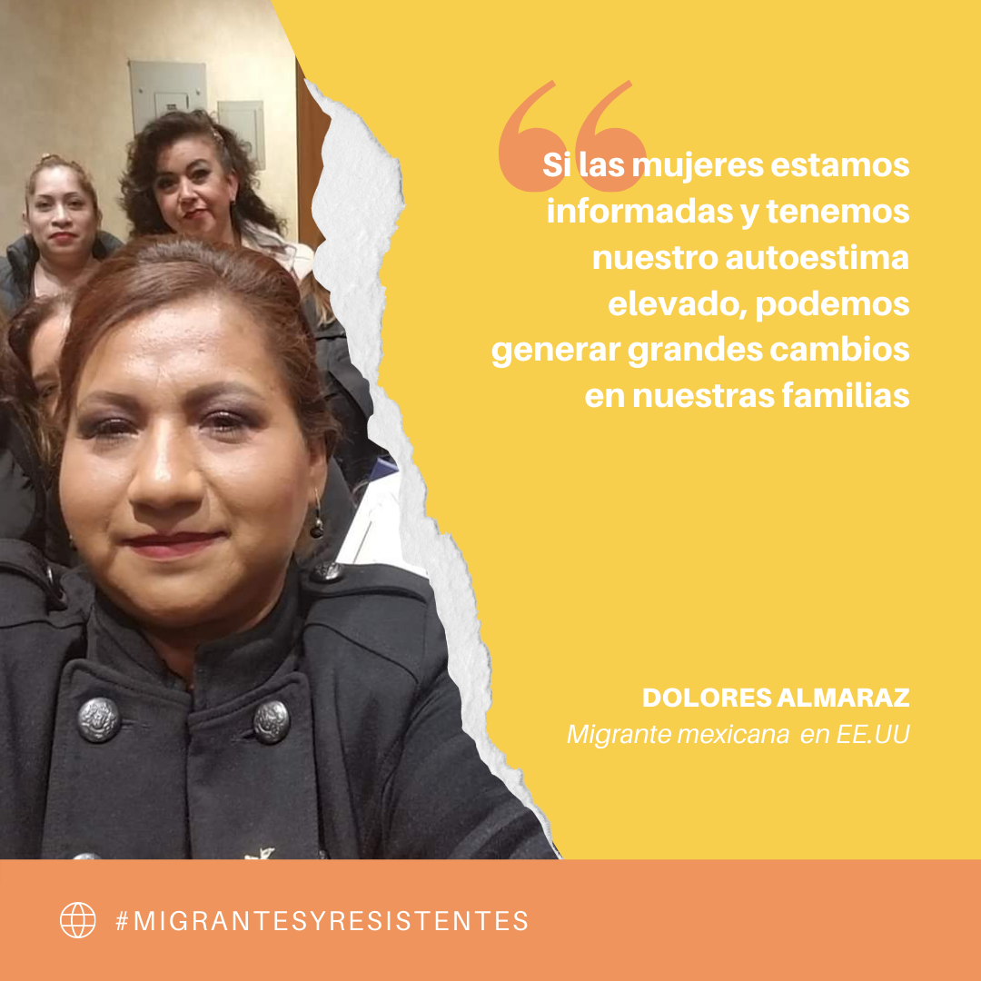 Dolores Almaraz, una mujer #MigranteYResistente | Imagen: Cápsula Migrante.