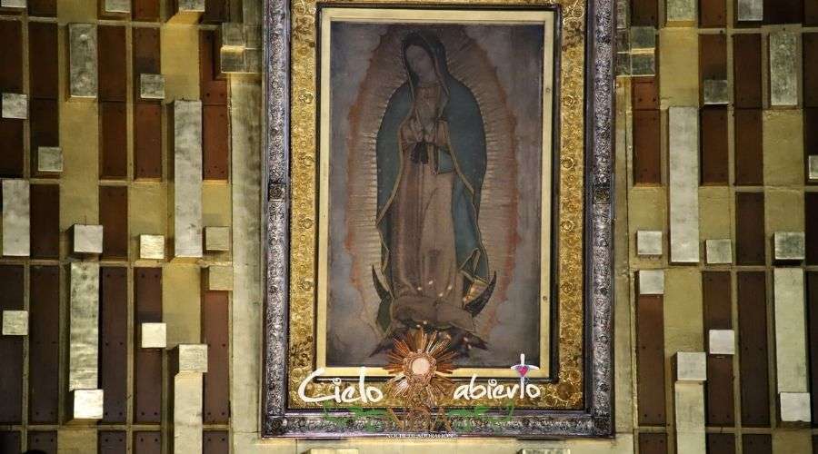 Imagen de la Virgen en la Basílica de Guadalupe. | Foto: Cielo Abierto / ACI Prensa.