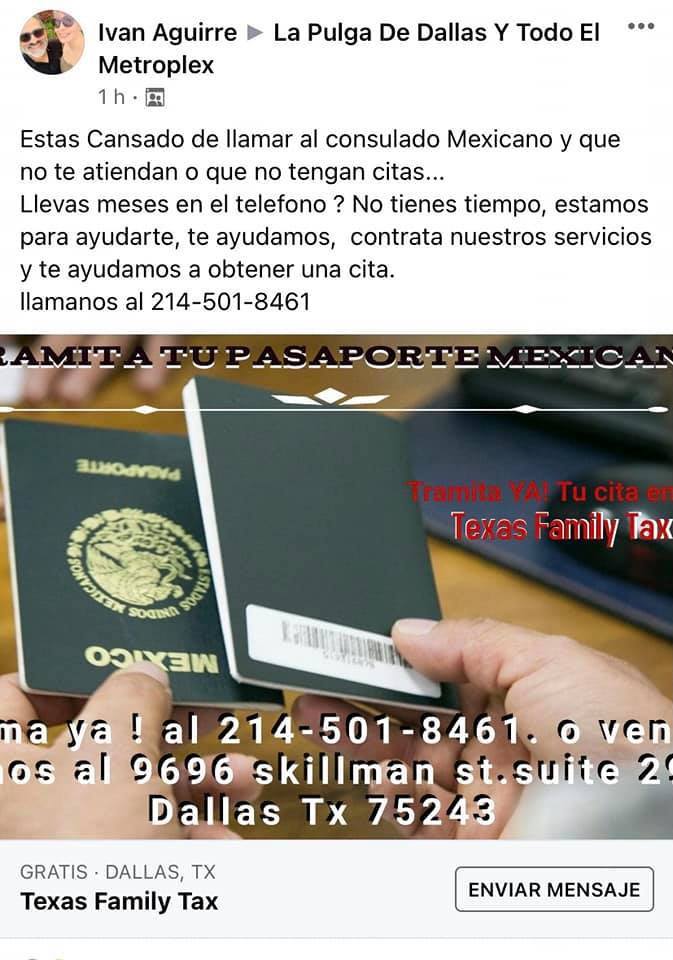 Venta de citas para los consulados mexicanos