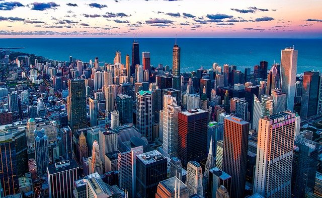Chicago, Illinois, es una de las ciudades más grandes de USA. | Foto: Pixabay.
