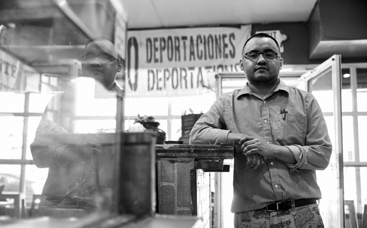 Marco Saavedra, el activista de origen mexicano que se autodeportó y consiguió el asilo político en USA. | Foto: Argenisphoto.