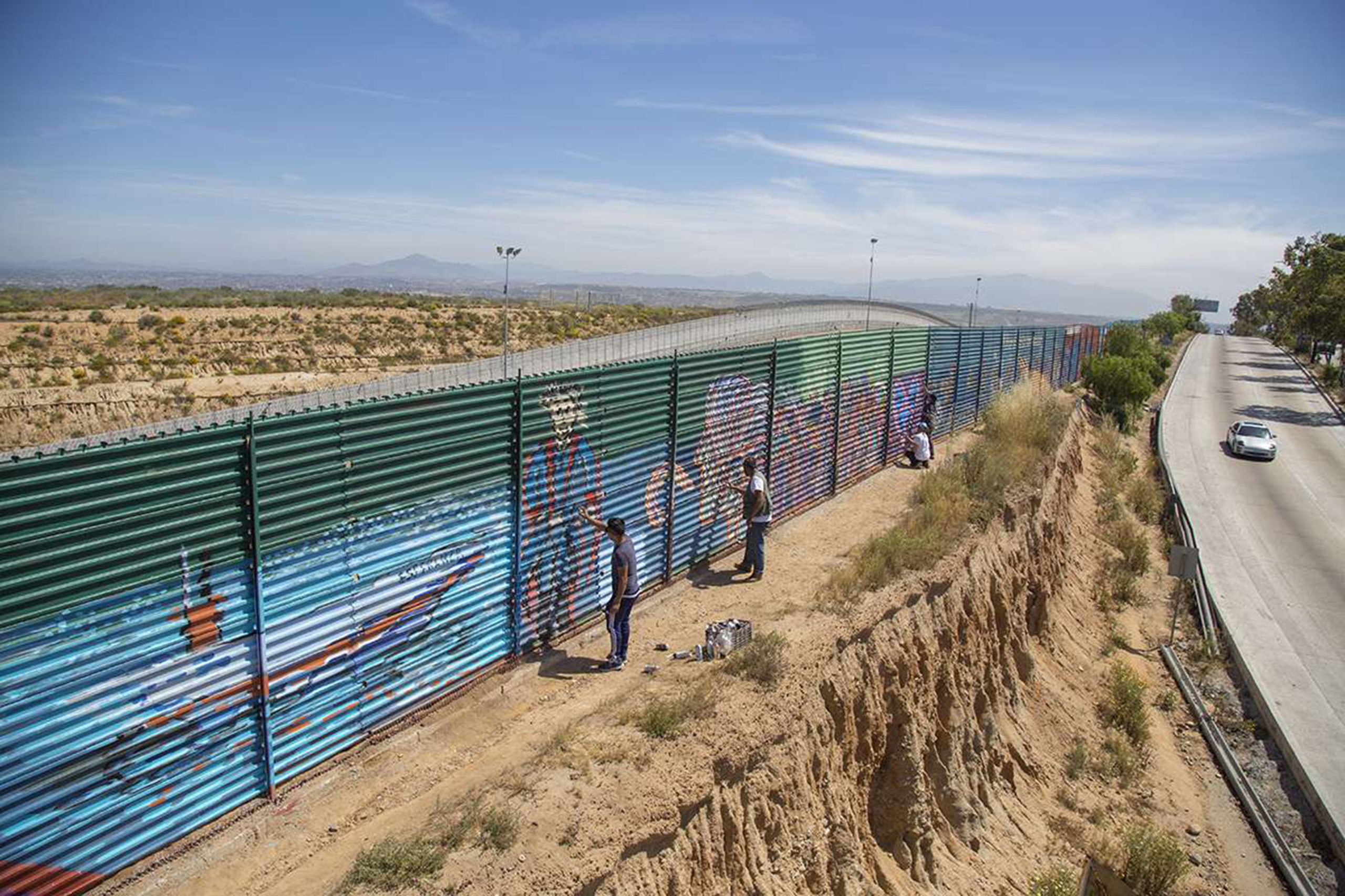 Arte en el muro fronterizo