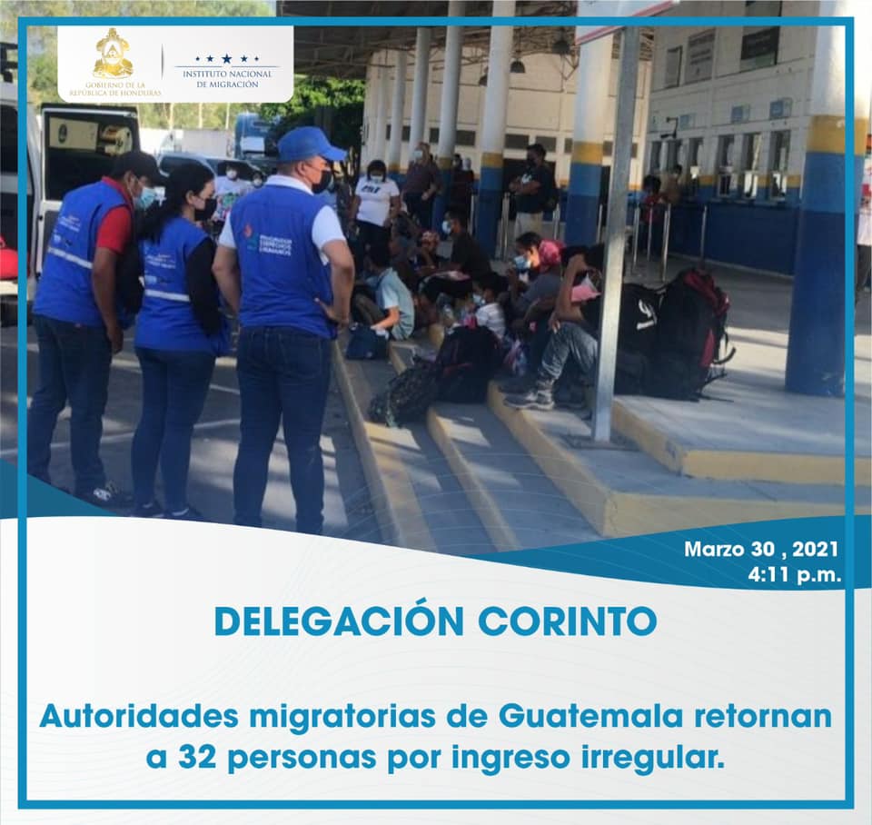 Imagen: Facebook del Instituto Nacional de Migración Honduras.