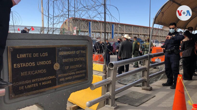 El puerto de entrada fronterizo por donde entró el primer grupo de migrantes del programa "Quédate en México". Fotografía tomada en El Paso, Texas.