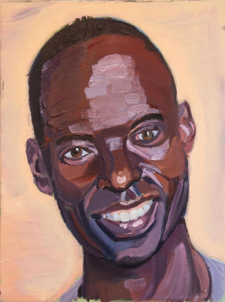 Uno de los retratos pintados por George W. Bush. 
