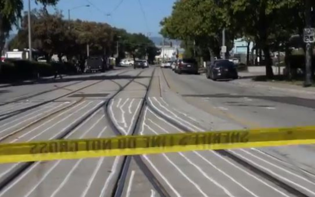 Escena del crimen tras el tiroteo en San José perpetrado por Samuel Cassidy. | Foto: Captura de video de Josie Lepe.