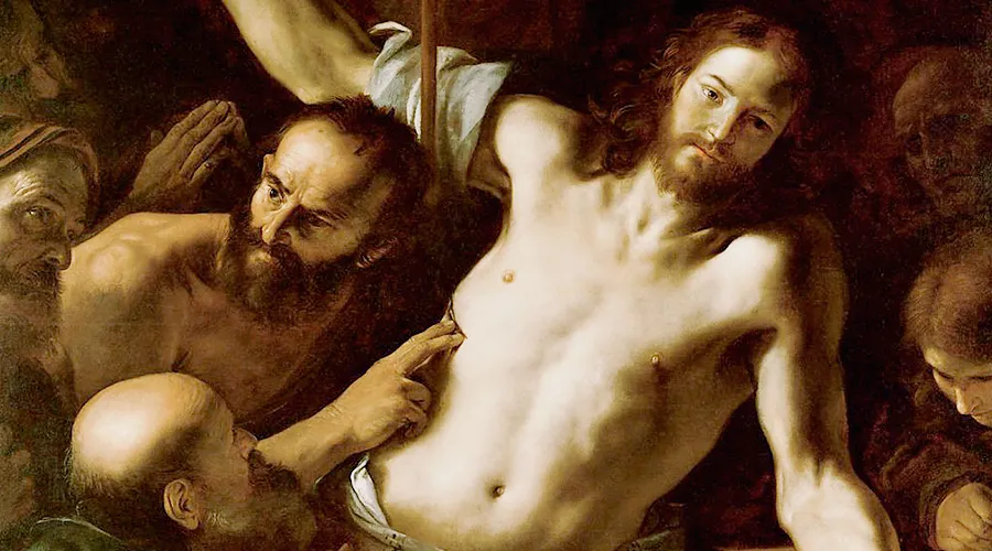 Santo Tomás Apóstol tocando las heridas de Jesús. | Pintura: Mattia Preti (1613-1699)
