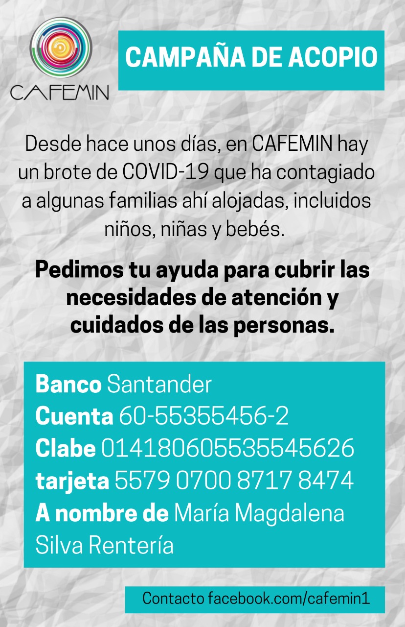 Cafemin solicita campaña de acopio | Foto: Vía redes sociales