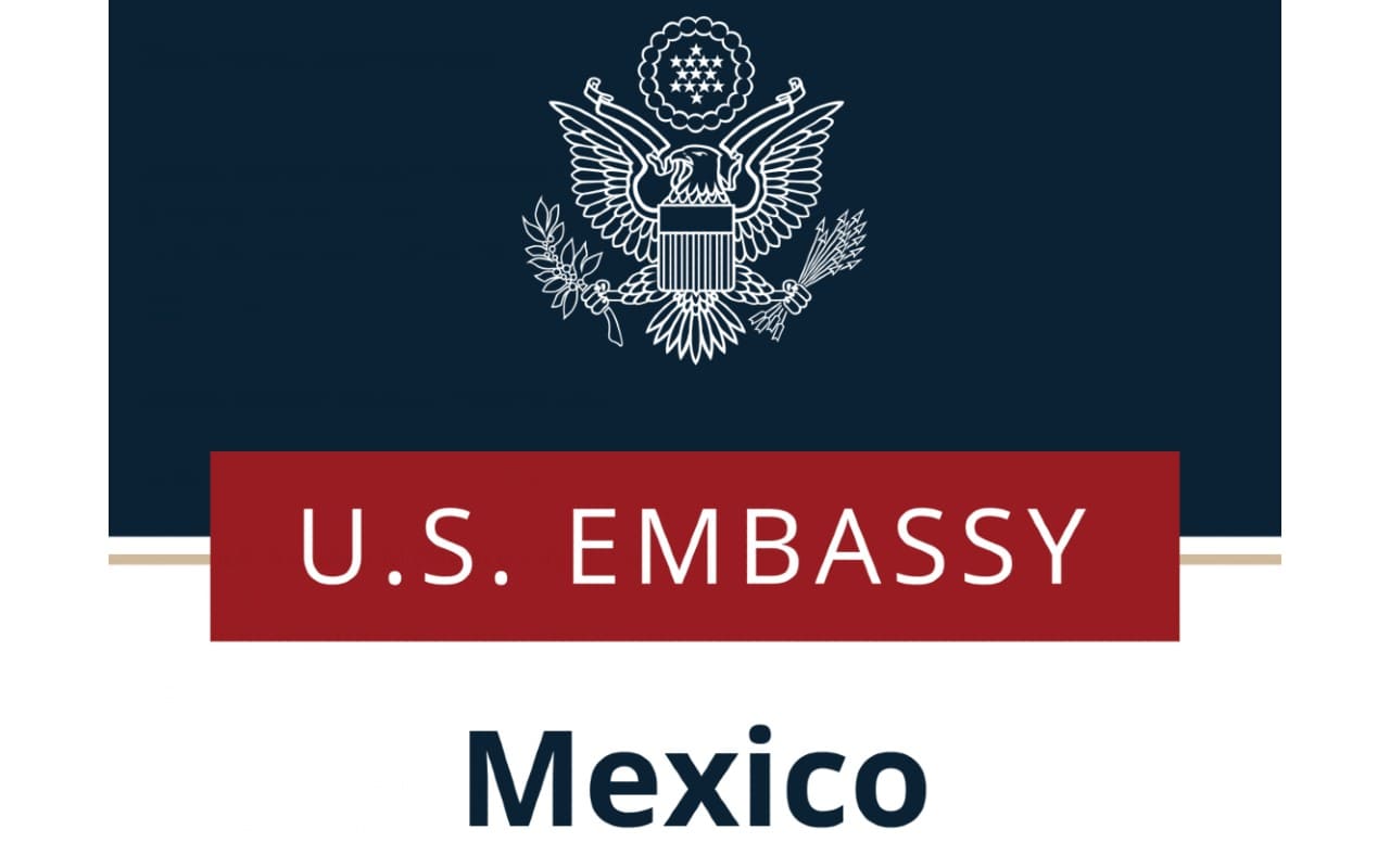 Embajada de Estados Unidos en México pidió no viajar a Zacatecas | Foto: Facebook oficial de la Embajada de Estados Unidos en México.