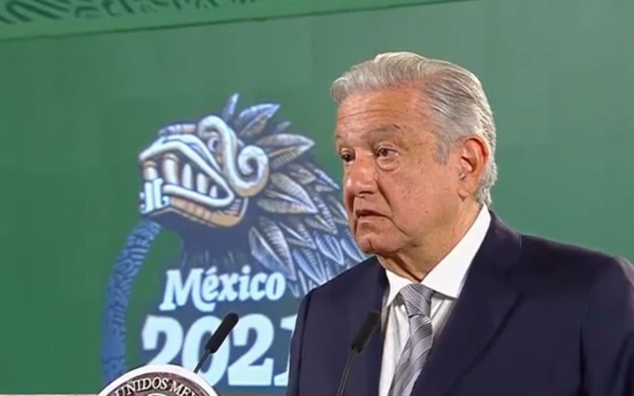 Estados Unidos noticias viernes 24 de septiembre de 2021. AMLO no quiere que México sea campamento de migrantes. | Foto: Captura de pantalla de la conferencia de AMLO.