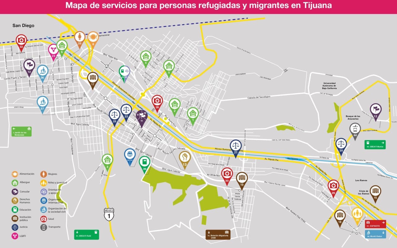 Estos son los servicios gratuitos para personas migrantes y refugiadas en Tijuana. | Foto: OIM.