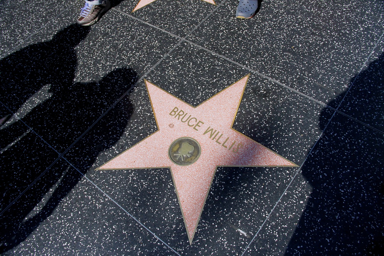 La estrella de Bruce Willis en el Paseo de la Fama en Los Ángeles. | Foto: Pixabay.