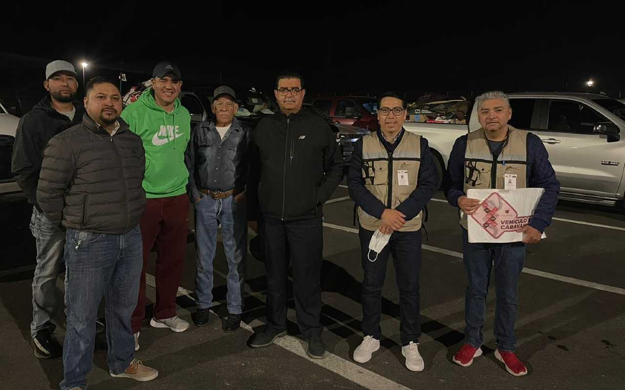 La Federación Orgullo Zacatecano logró hacer su primera caravana migrante de Semana Santa. | Foto: Twitter de la Sezami.