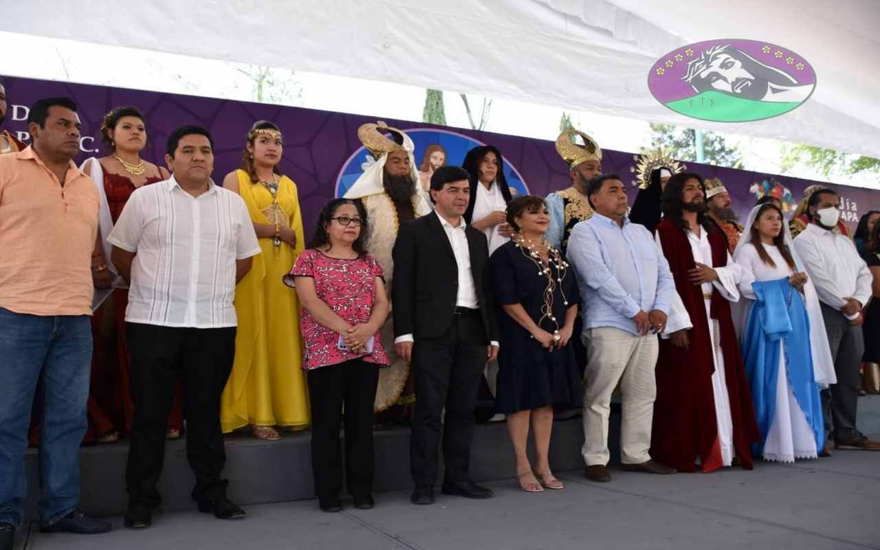 Elenco de la Pasión de Cristo en Iztapalapa por Semana Santa 2022. | Foto: Cortesía del Comité Organizador de Semana Santa en Ixtapalapa A.C.