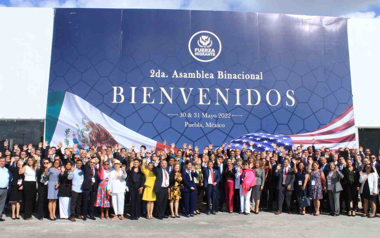Después de 2 años en pandemia, Fuerza Migrante reunió a más de 120 líderes migrantes para presentar la Universidad Fuerza Migrante y para su Asamblea Binacional | Foto: Abel Domínguez / Conexión Migrante