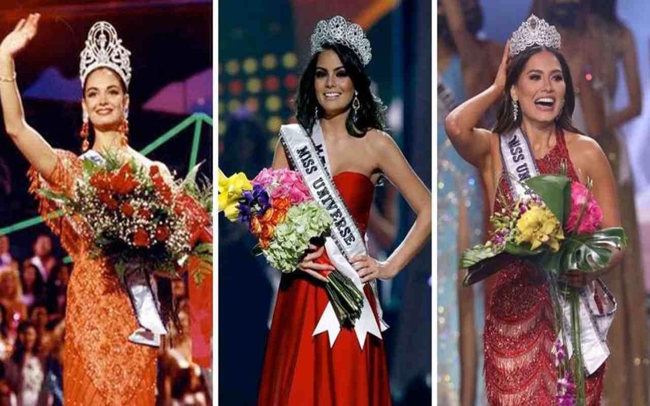Solamente tres mexicanas han logrado ganar el certamen de belleza Miss Universo: Lupita Jones, Ximena Navarrete y Andrea Meza. | Foto: Especial.