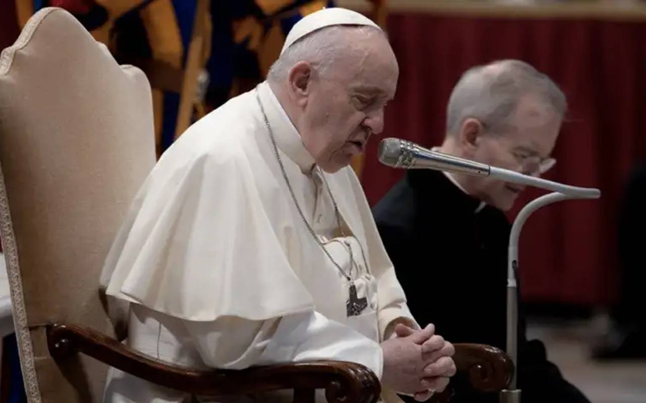 El Papa Francisco expresó su dolor por el asesinato de los dos sacerdotes jesuitas. | Foto: Daniel Ibáñez / ACI Prensa.