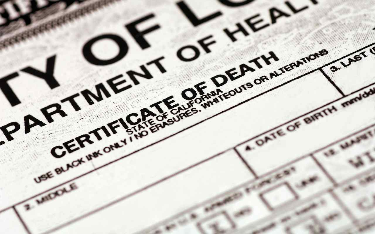 Los requisitos y costos del certificado de defunción americano varían de estado a estado y de ciudad a ciudad | Foto: Depositphotos