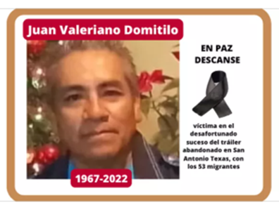 Los familiares de Juan Valeriano abrieron un GoFundMe | Foto:GoFundMe