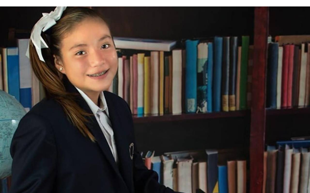 Michelle Arellano, la niña genio de 10 años, tiene un coeficiente intelectual muy alto. | Foto: Especial.