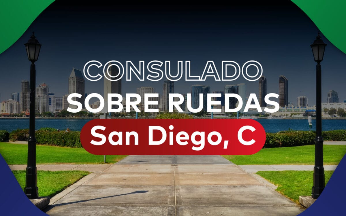 San Diego Consulate on Wheels;  only date in September