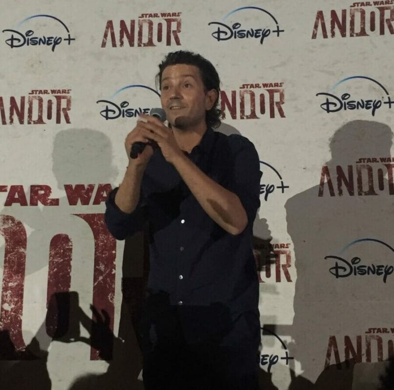 Diego Luna durante la presentación de Andor, la nueva serie de Star Wars. | Foto: Jacqueline Ponce.