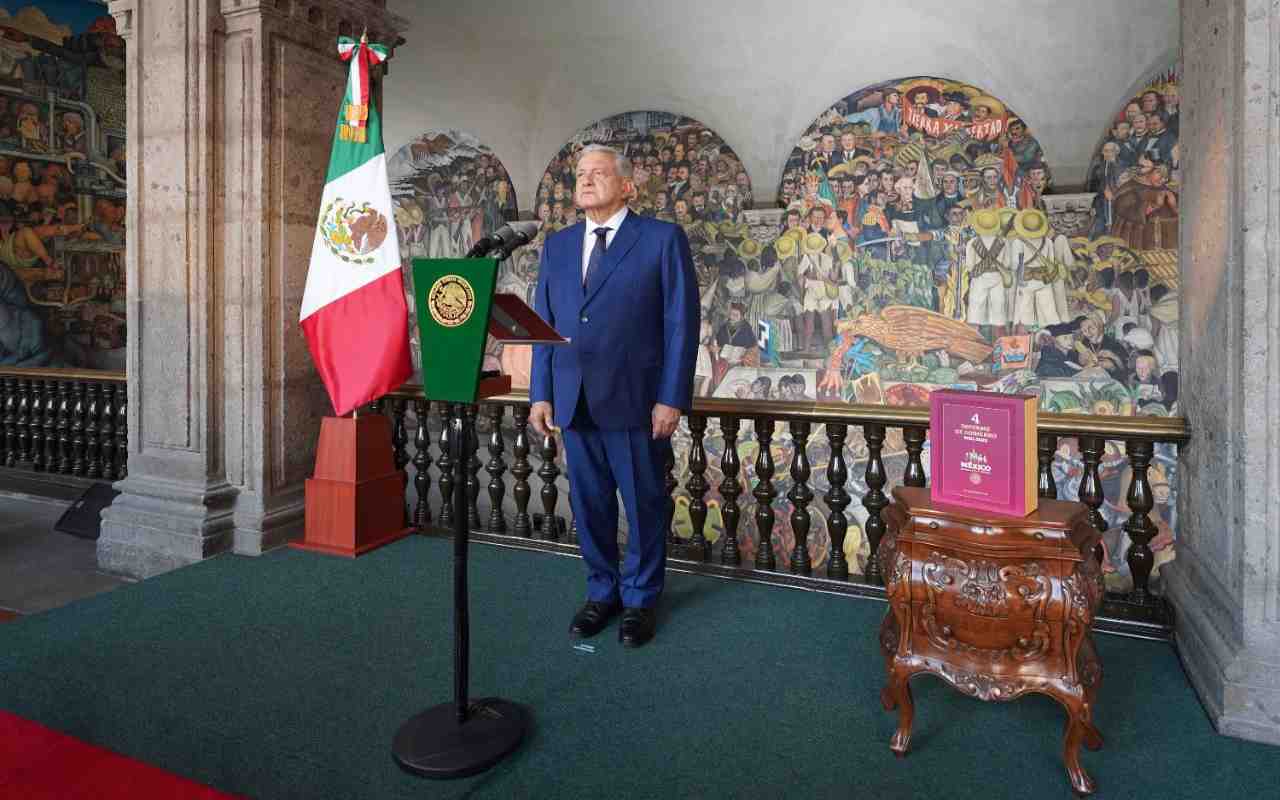 AMLO en su cuarto informe de gobierno 2022. | Foto: Cortesía Gobierno de México.