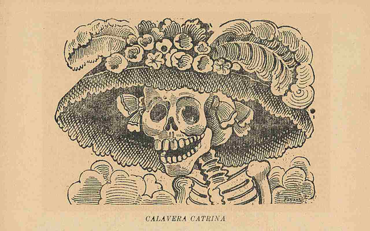 Su obra más famosa es la Calavera Garbancera, mucho mejor conocida como La Catrina. | Foto: Wikipedia