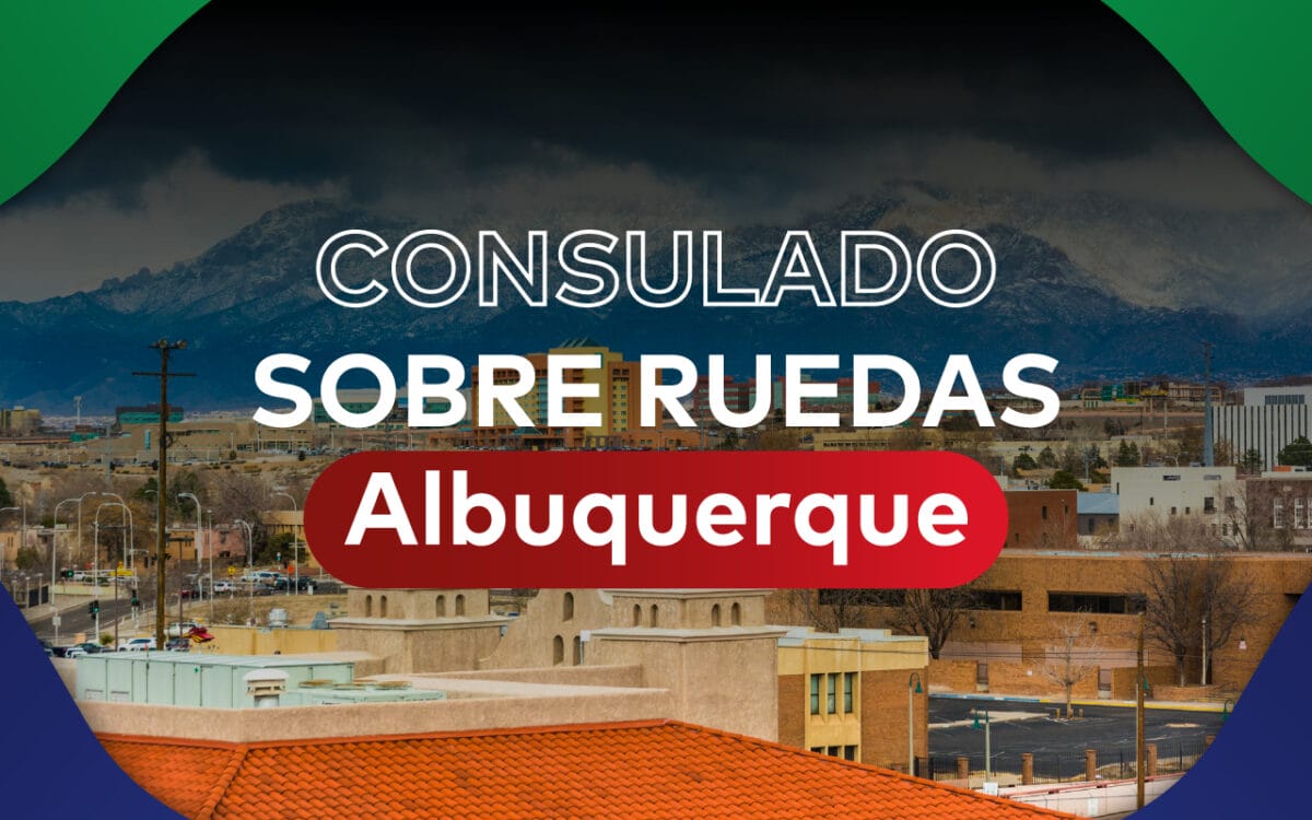 Jornada sabatina y consulado móvil en Albuquerque, fechas en octubre.