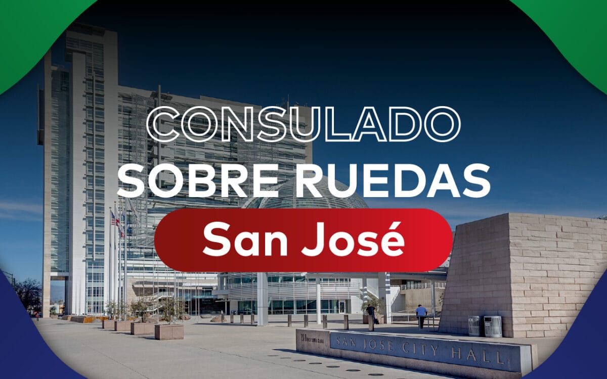 Consulado mexicano en San José tienen fechas de jornada sabatina y consulado móvil en octubre.