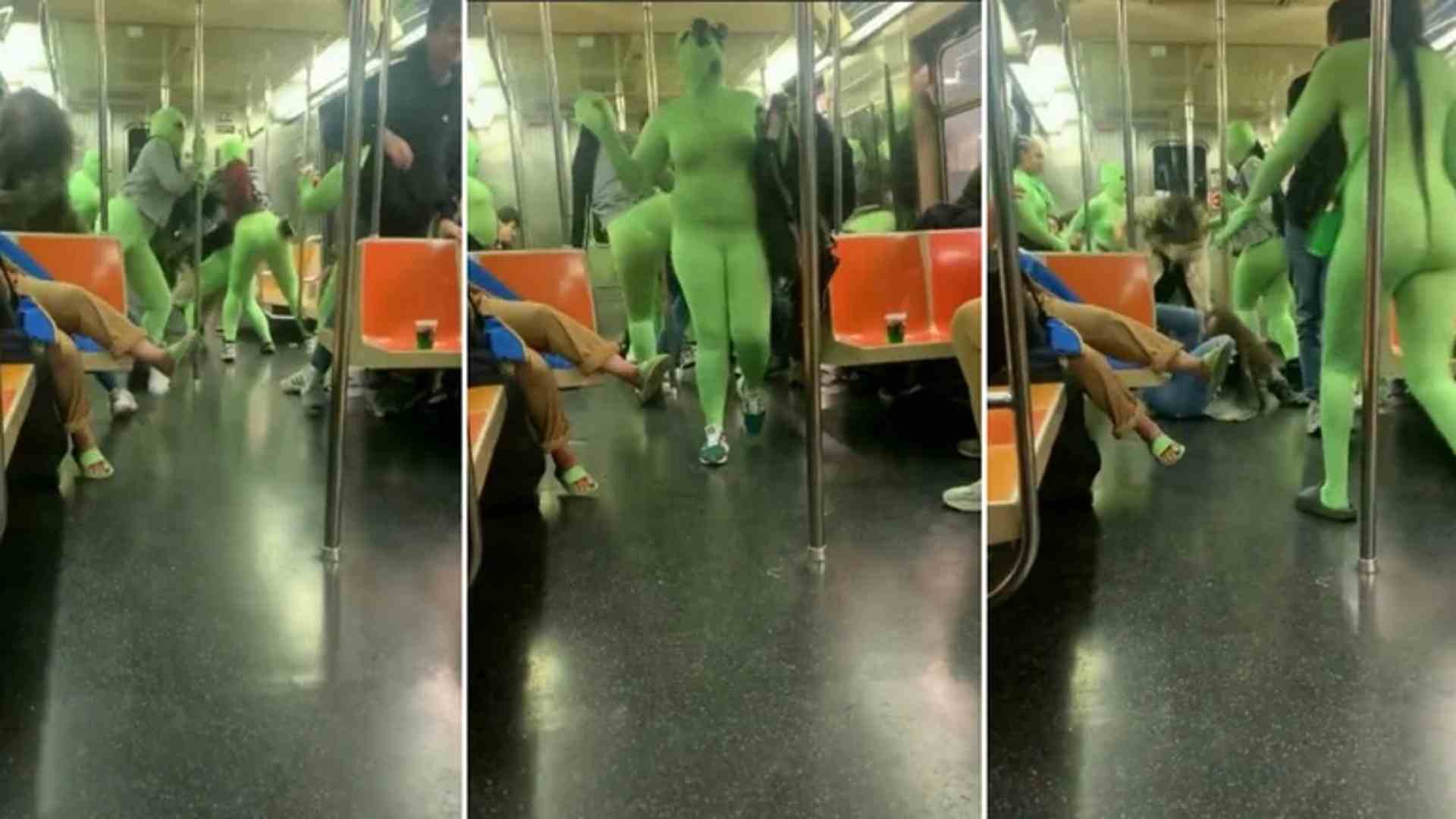 Al momento, el Departamento de Policía de Nueva York no ha podido identificar a ninguna de las mujeres de verde. | Foto: Reddit RoBoyJones