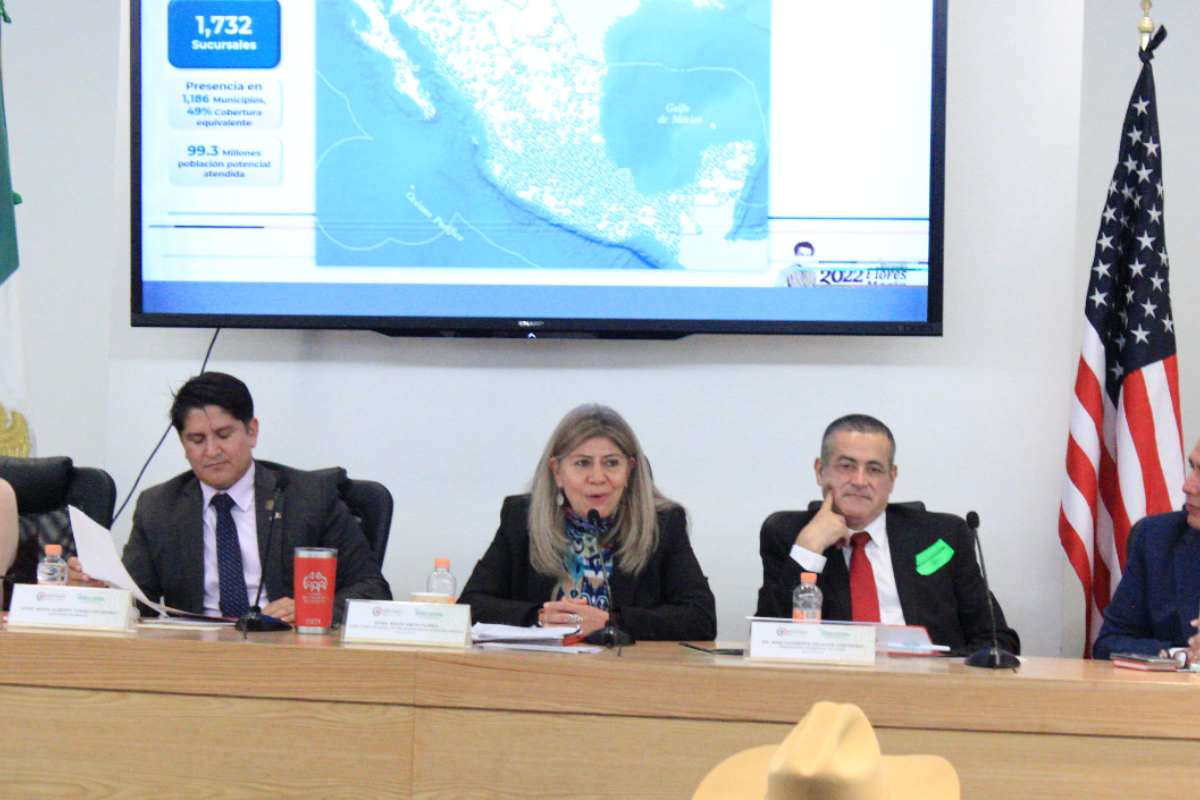 Rocío Mejía, directora de Telecomm, destacó que la empresa tiene mil 732 sucursales en mil 210 municipios de México | Foto: Abel Domínguez / Conexión Migrante